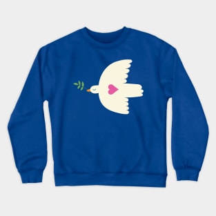 Dove of Peace - cute graphic by Cecca Designs Crewneck Sweatshirt